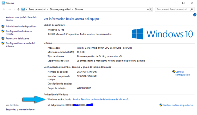 Consigue la clave de activación para Windows 10 Pro 64 bits aquí