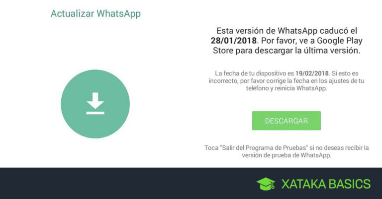 Solución: Error en fecha de dispositivo en WhatsApp